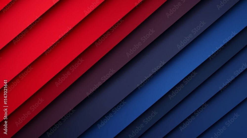 Obraz premium a red and blue striped background with a diagonal pattern