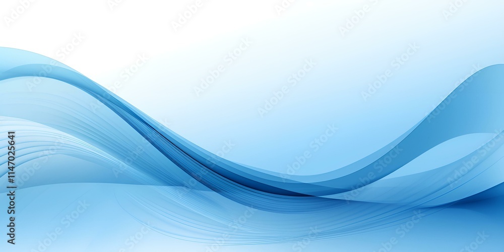 Abstract Blue Wave Design Background Abstract Blue Wave Design Background