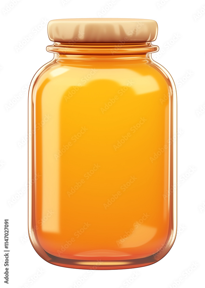 transparent glass jar with orange liquid inside, sealed with wooden lid, isolated on transparency background. jar is clean and minimalistic, ideal for food or liquid storage transparent glass jar with orange liquid inside, sealed with wooden lid, isolated on transparency background. jar is clean and minimalistic, ideal for food or liquid storage