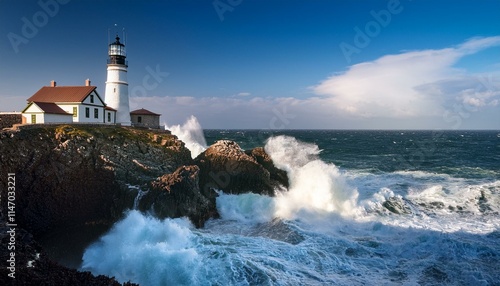 lighthouse on the coast