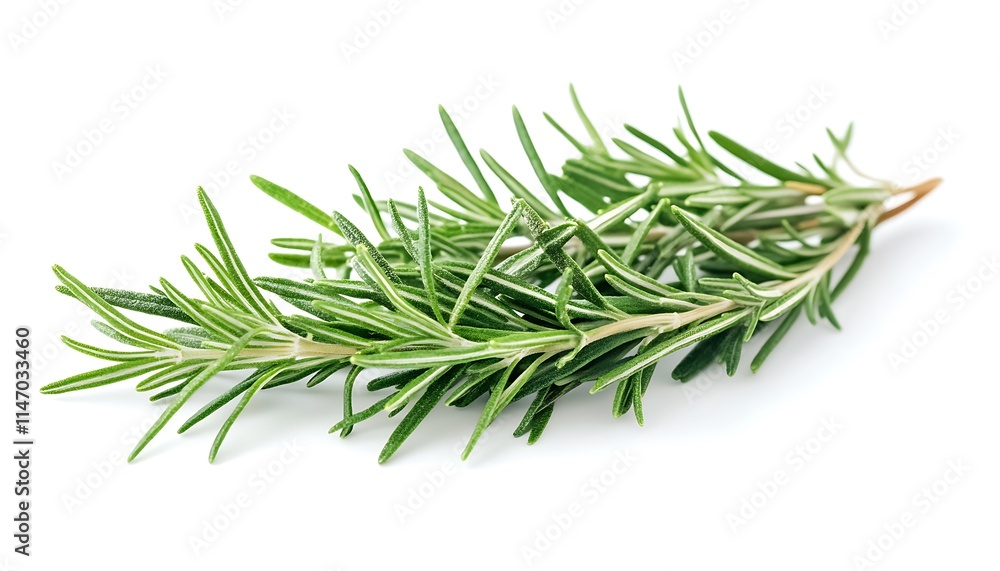 Detailed rosemary sprigs, isolated on white, high-res, professional color grading, intricate stock photo. Detailed rosemary sprigs, isolated on white, high-res, professional color grading, intricate stock photo.