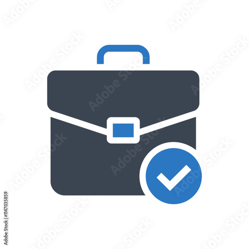 Approved Briefcase Verification Icon