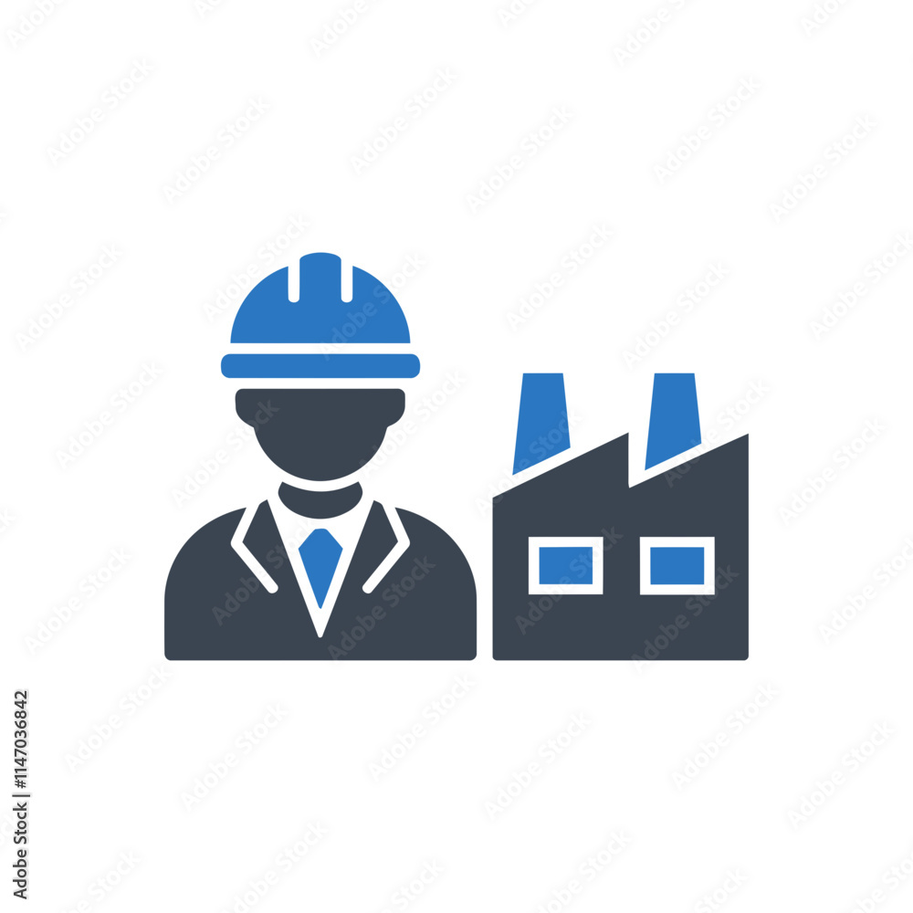 Industrial Worker Icon Industrial Worker Icon