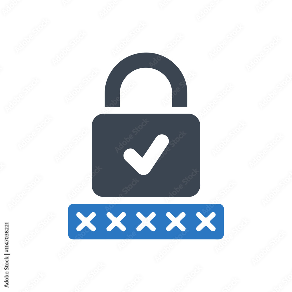 Secure Password Lock Icon Secure Password Lock Icon