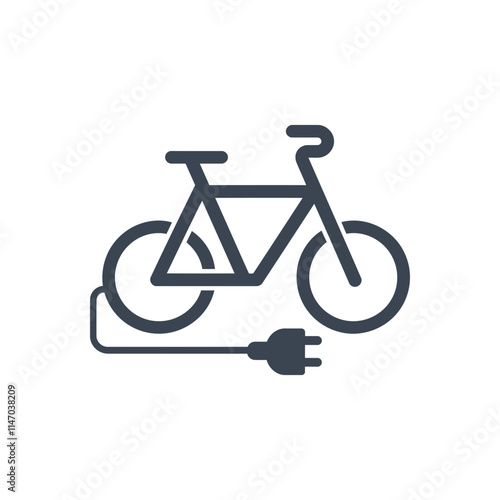 Electric Bike Plug Icon