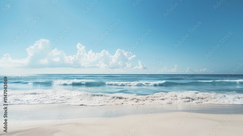Clean and uncluttered view of a minimalist beach holiday experience Clean and uncluttered view of a minimalist beach holiday experience