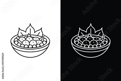 Tapas  icon vector on White Background ,Vector Art Illustration on white background.