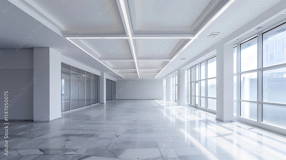Suspended Ceiling with Halogen and LED Lamps, Combined with Drywall for a Modern, Sleek Lighting Design and Enhanced Interior Aesthetic Suspended Ceiling with Halogen and LED Lamps, Combined with Drywall for a Modern, Sleek Lighting Design and Enhanced Interior Aesthetic