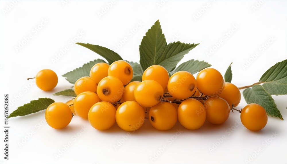 Bright yellow berries on a branch, vibrant and fresh. Bright yellow berries on a branch, vibrant and fresh.