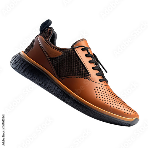 a modern mens shoe white background photo