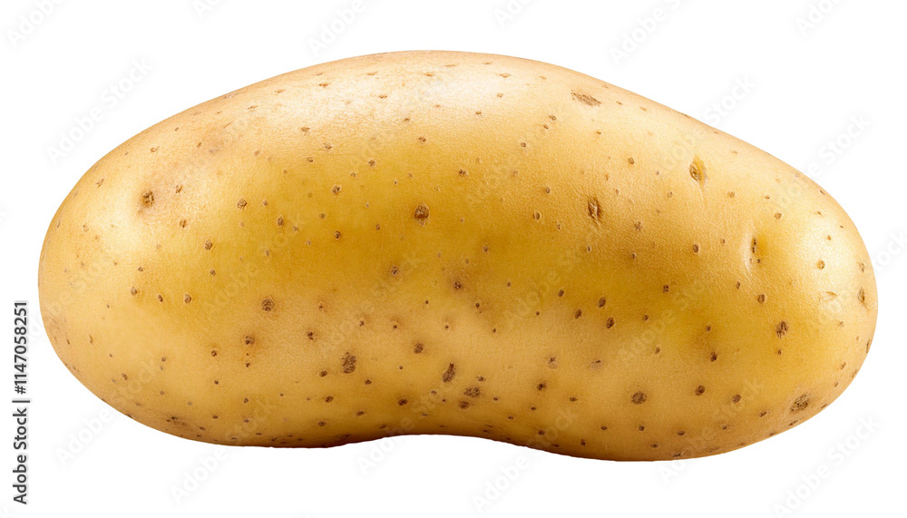 Fresh raw potato vegetable with skin isolated on transparent background Fresh raw potato vegetable with skin isolated on transparent background