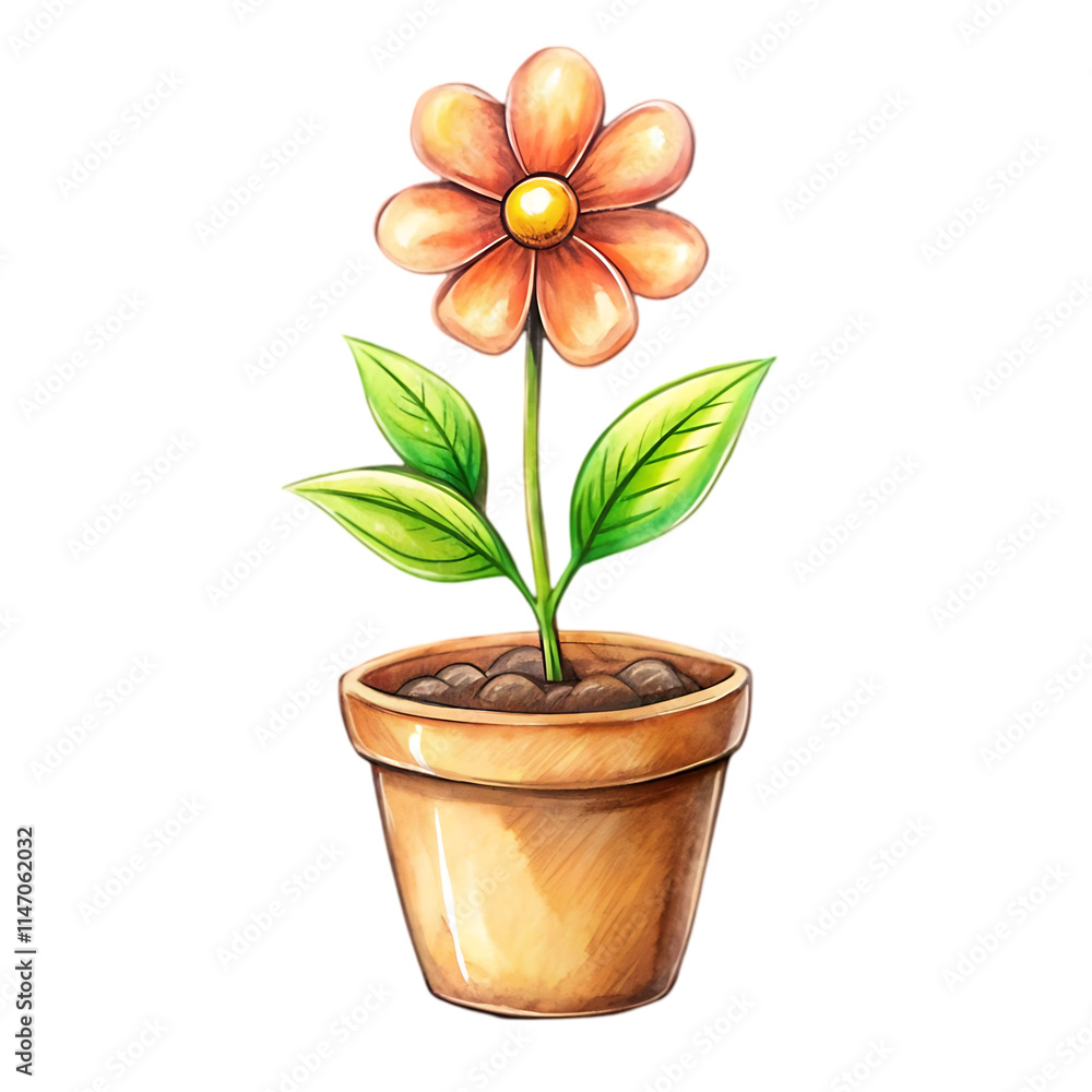 flower in a pot flower in a pot