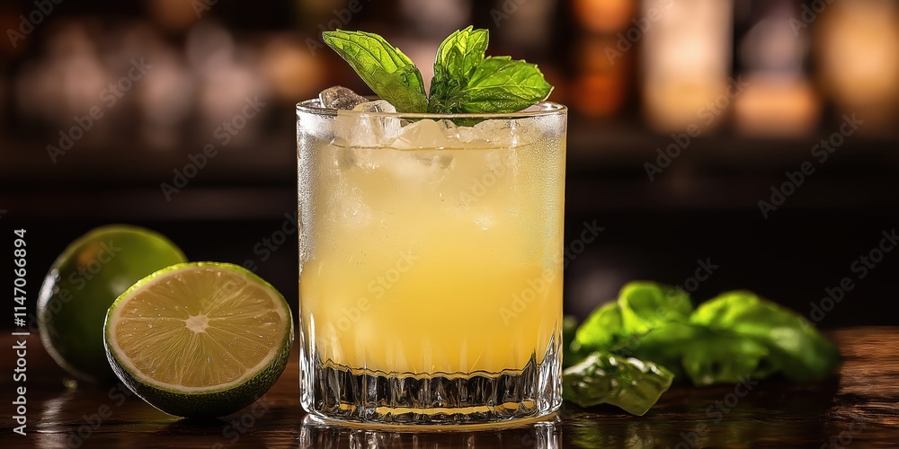 Fototapeta premium cocktail in the bar created by ai