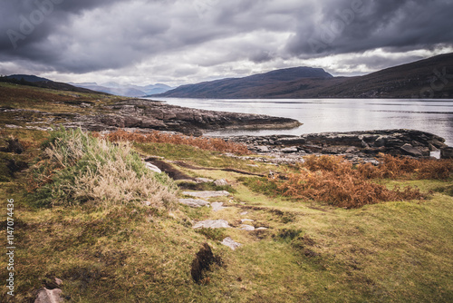 across the loch to Beinn Ghoblach photo