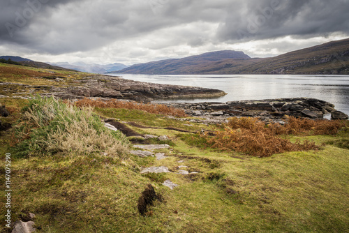 across the loch to Beinn Ghoblach photo