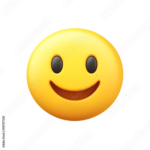 Obraz na płótnie a smiley face emoji white background w salonie