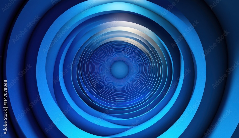 Abstract blue spiral tunnel. Abstract blue spiral tunnel.