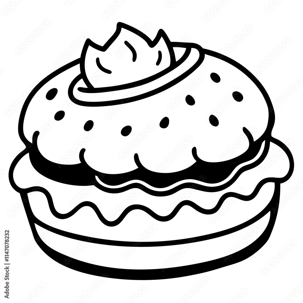 scone with jam and cream scone with jam and cream