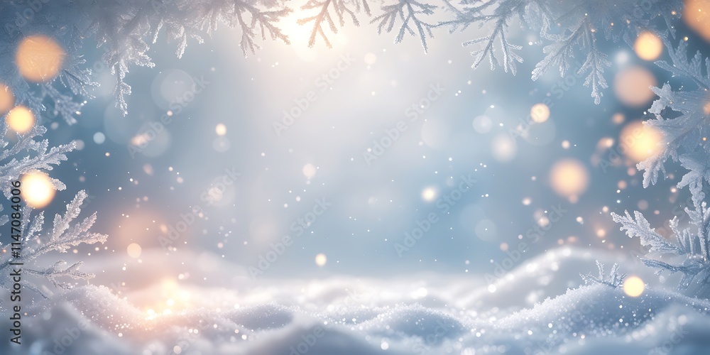 Frosted White Winter Banner - Gentle Glow, Snowy Charm, and Text Space
Frosted White Winter Banner - Gentle Glow, Snowy Charm, and Text Space
