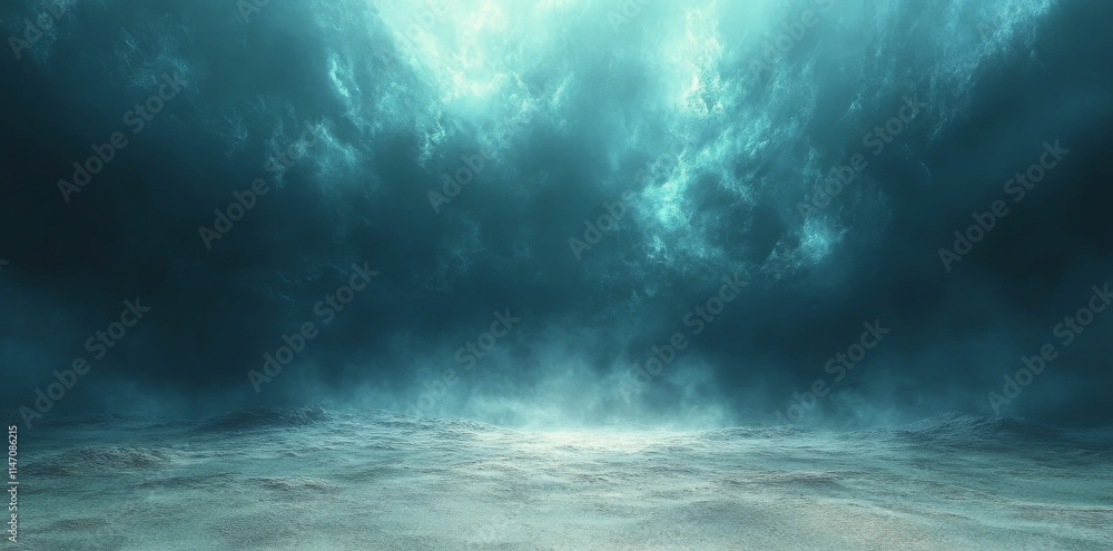 Vast ocean view with gentle waves under a cloudy sky at sunset near the shore, capturing the beauty of nature Vast ocean view with gentle waves under a cloudy sky at sunset near the shore, capturing the beauty of nature