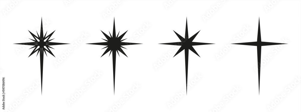 Sparkle vector icons set. Shine symbol illustration. star sign collection. Vector 10 eps. Sparkle vector icons set. Shine symbol illustration. star sign collection. Vector 10 eps.