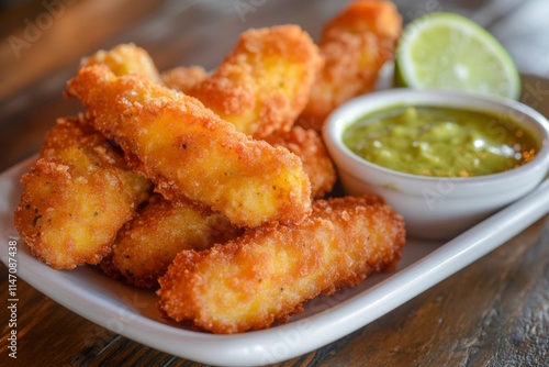 Crispy Fried Bites with Green Sauce