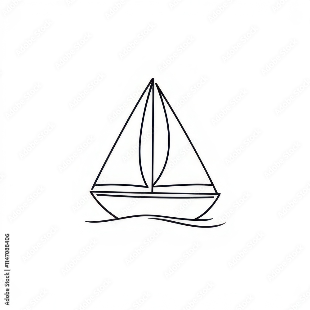 sailboat icon on white background
sailboat icon on white background