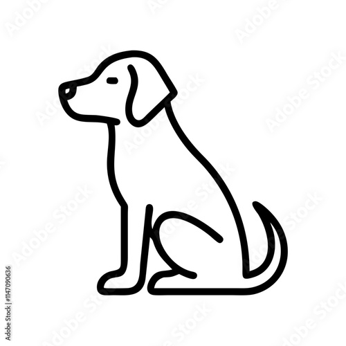 dog sitting sideways