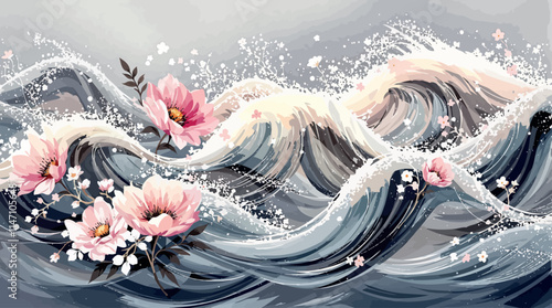 blooming tides petal drift wave garden inked blossoms flowing floral petal streams whispering waves floral currents ink ripple blooms
wave-kissed
