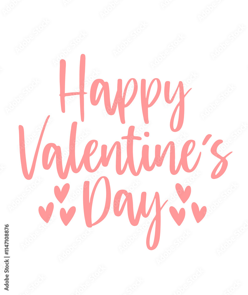 Happy Valentine’s Day typography text on plain white transparent isolated background for card, shirt, hoodie, sweatshirt, apparel, tag, mug, icon, poster or badge Happy Valentine’s Day typography text on plain white transparent isolated background for card, shirt, hoodie, sweatshirt, apparel, tag, mug, icon, poster or badge