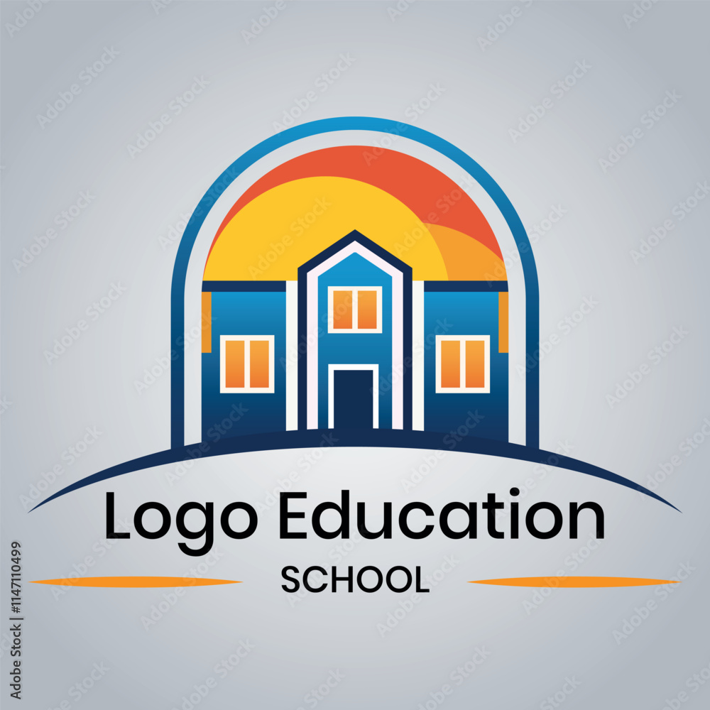 Fototapeta premium LOGO EDUCATION SCHOOL VECTOR