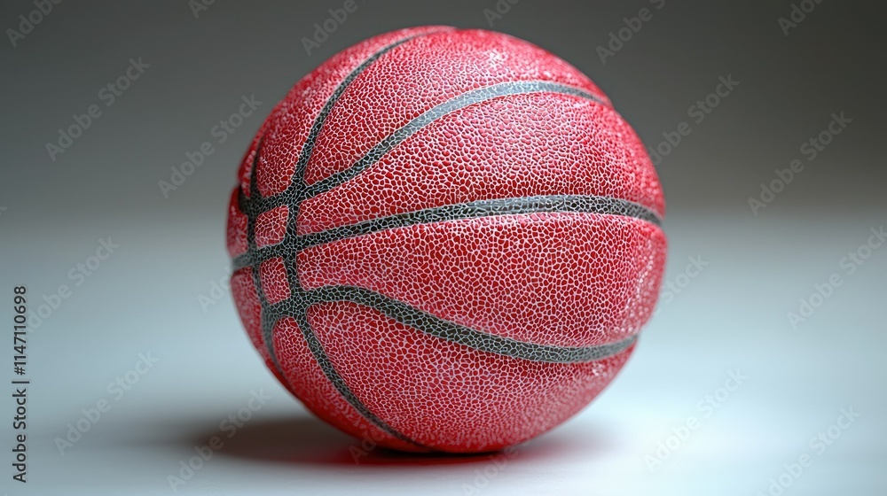 A close-up view of a red basketball showcasing its texture and design. A close-up view of a red basketball showcasing its texture and design.