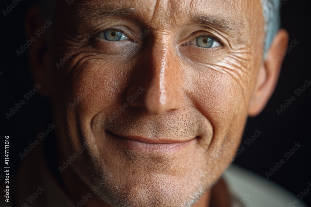 Portrait of a smiling mature man. Portrait of a smiling mature man.