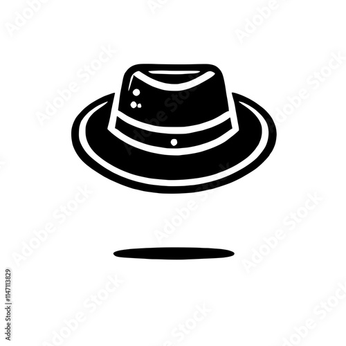 Stylish Fedora Hat Icon 