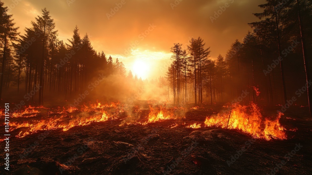 Wildfire Aftermath Scenes Reforestation projects Wildfire Aftermath Scenes Reforestation projects