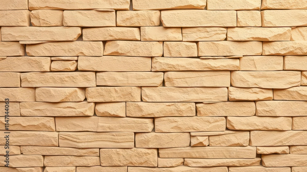 Obraz premium Abstract warm beige rock wall background with a smooth texture and subtle gradient, perfect for adding a natural and earthy element to your designs, backdrop, design, wall