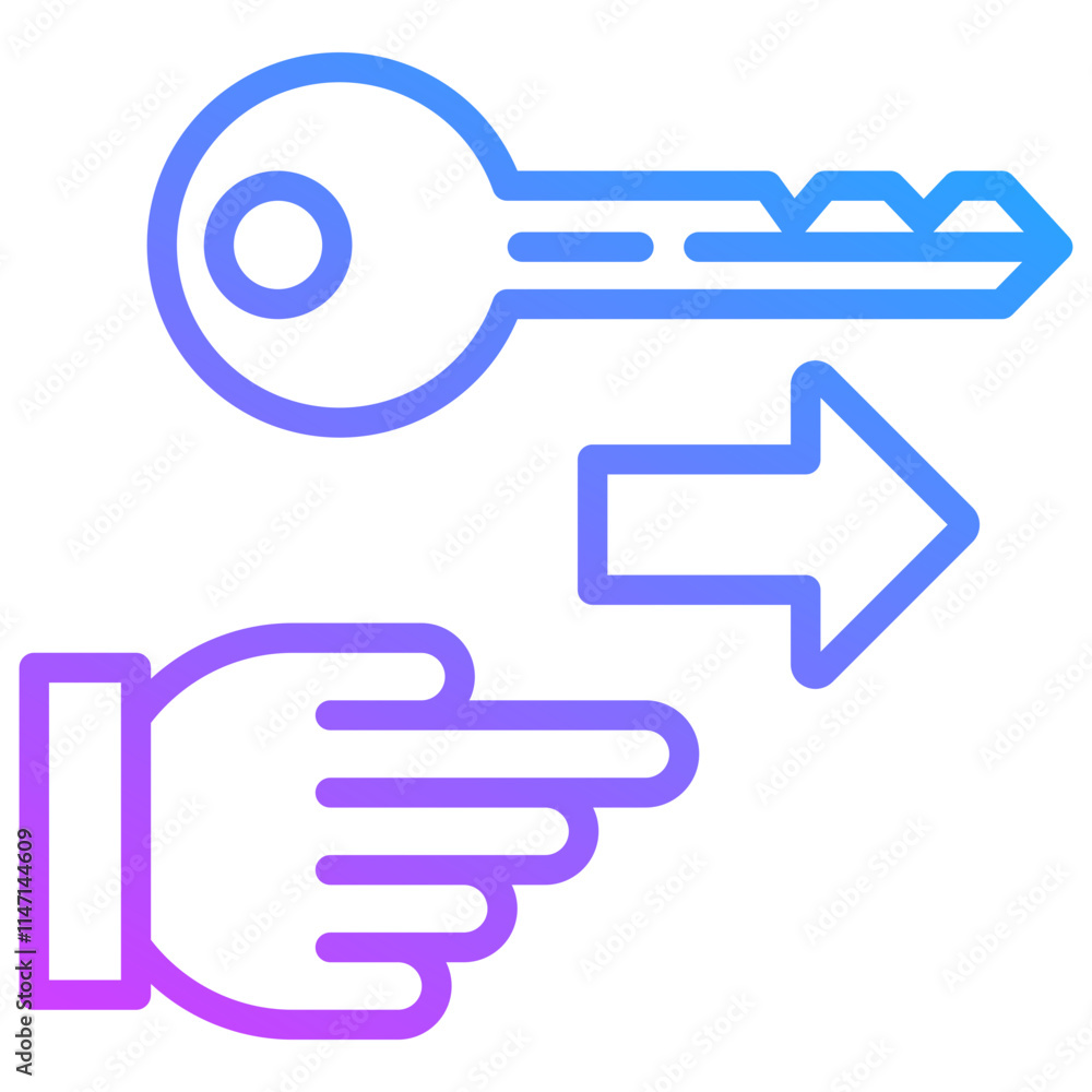 Merger And Acquisition Gradient Icon Merger And Acquisition Gradient Icon