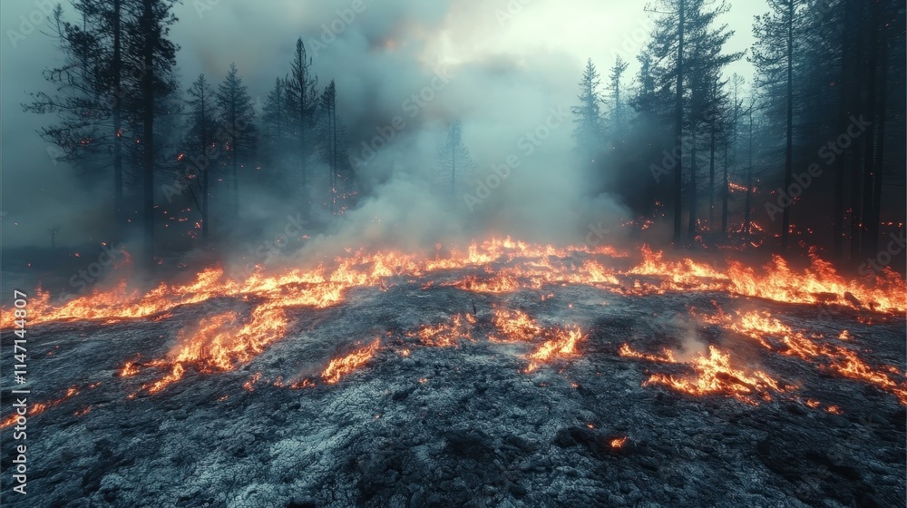 Wildfire Aftermath Scenes Fire prevention measures Wildfire Aftermath Scenes Fire prevention measures