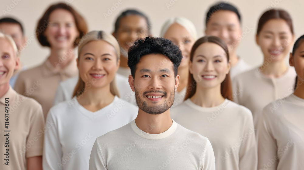 A vibrant display of joy, showcasing a diverse group of individuals sharing smiles and good vibes together. A vibrant display of joy, showcasing a diverse group of individuals sharing smiles and good vibes together.
