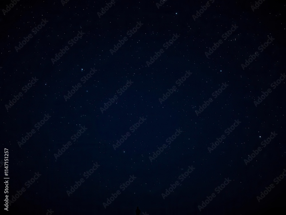 Fototapeta premium A breathtaking starry night sky filled with twinkling stars and a hint of a crescent moon, stargazing, darkness, beauty