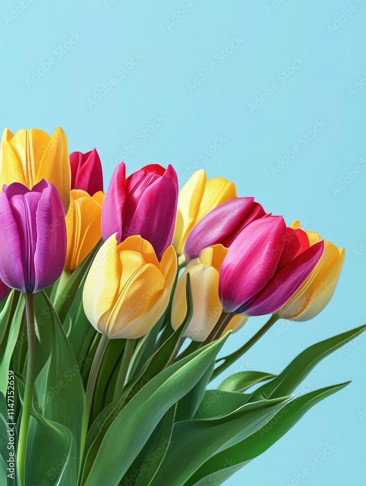tulips background and copy space tulips background and copy space