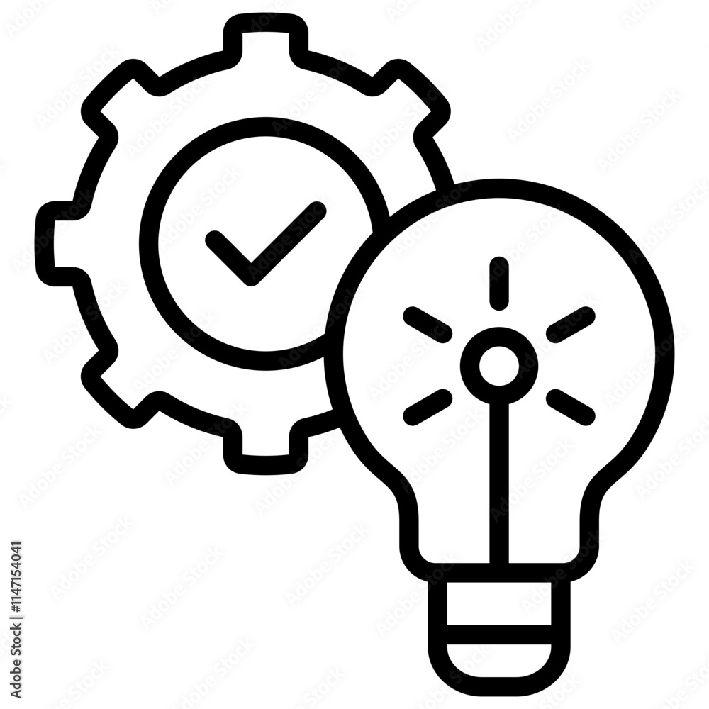 Technical Problems Outline Icon Technical Problems Outline Icon