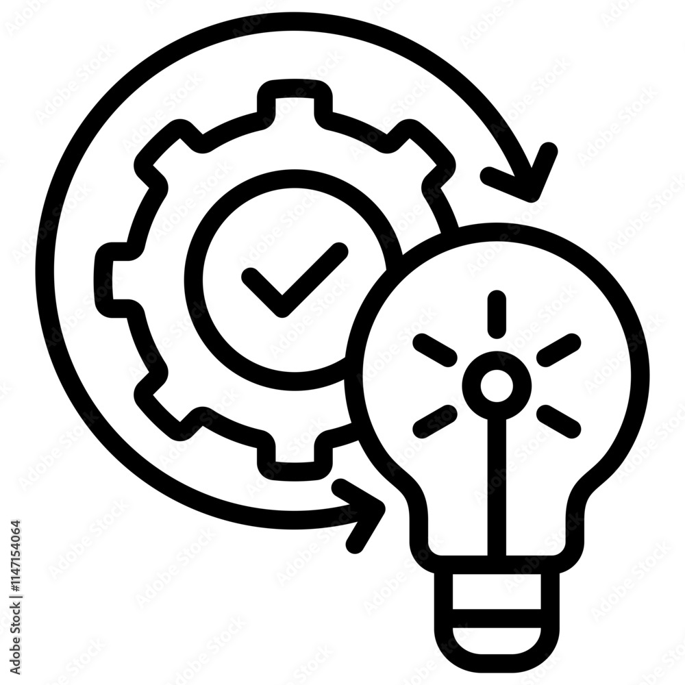 Technical Problems Outline Icon Technical Problems Outline Icon