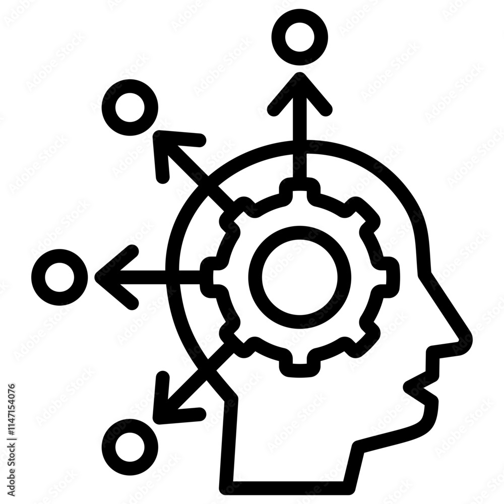 Technical Problems Outline Icon Technical Problems Outline Icon