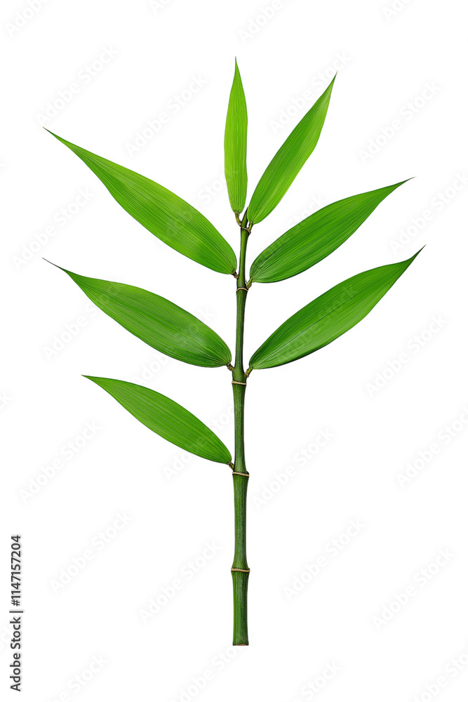 Fototapeta premium green leaf isolated on white background