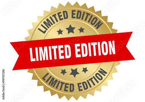 LIMITED EDITION label, sign