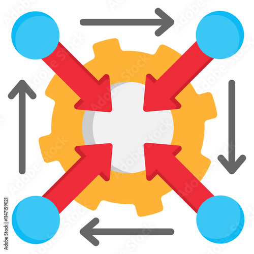 Interface Management Flat Icon