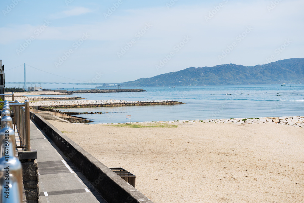 Obraz premium 明石の海の風景