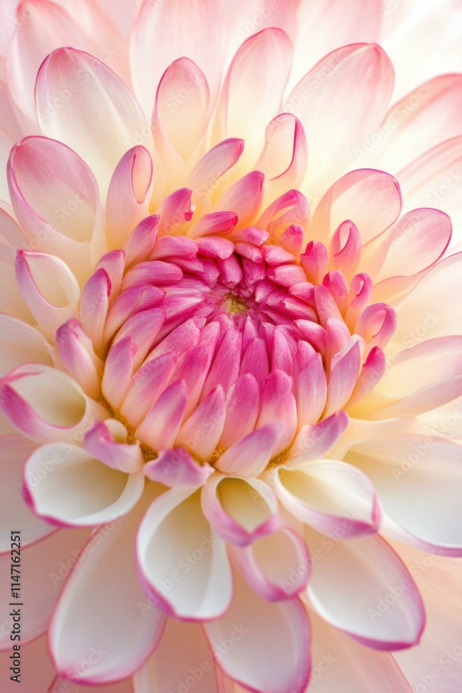 Delicate pink and white flower blossom. AI. Delicate pink and white flower blossom. AI.