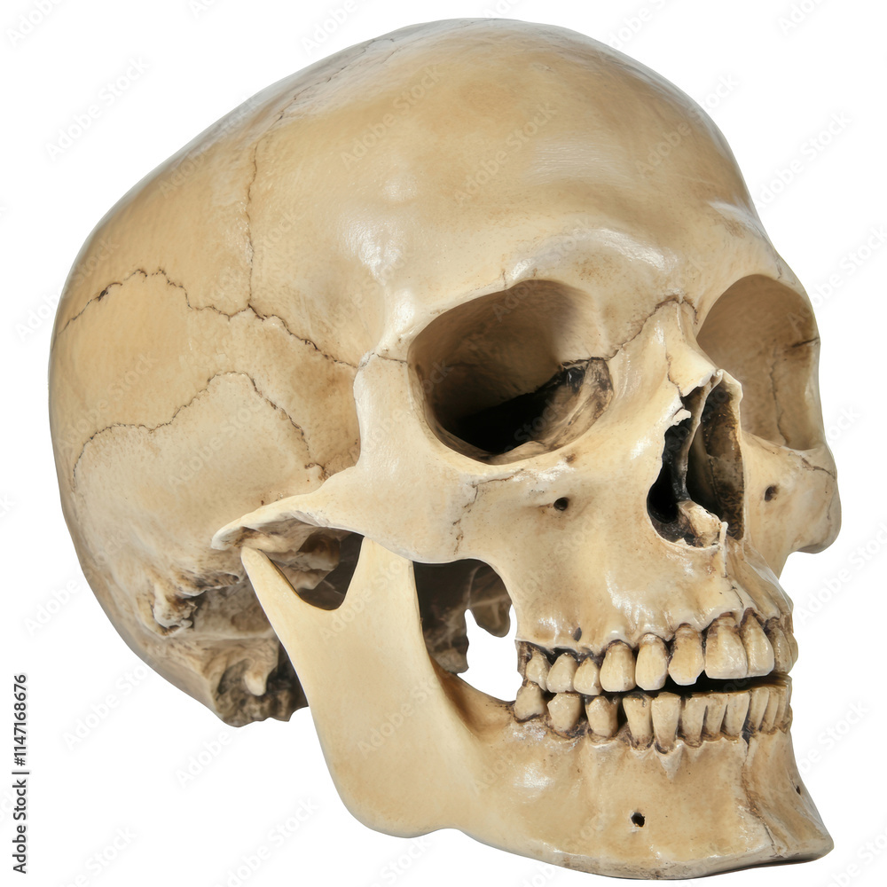 Human skull isolated on transparent background PNG Human skull isolated on transparent background PNG